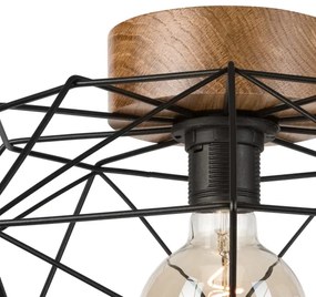 Brilagi - Mennyezeti lámpa WOODY BASKET 1xE27/60W/230V tölgy-dió