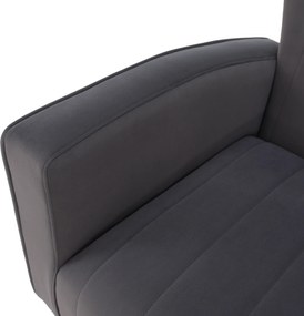 Relaxfotel, szürke Velvet szövet, BARET