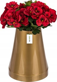 Flakon váza Arany temetői kúp 25x20cm műanyag sír kompozíció