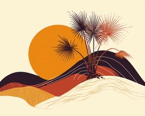 Poszter 76x60,5cm Napsütötte horizont