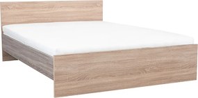 Miami franciaágy ágyneműtartó nélkül 160x200 cm sonoma tölgy-yorki tölgy