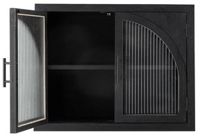 Fekete jegenyefenyő függő tálalószekrény 62x49x23 cm Lario – Bloomingville