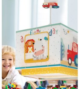 Dalber 63402 - Gyerek csillár MY FARM 1xE27/15W/230V