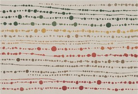 Flizelin tapéta falra Prémium színes pöttyök 152x104 Ragasztó