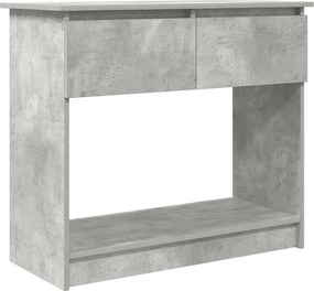 vidaXL betonszürke konzolasztal fiókokkal 85,5x38,5x74,5 cm