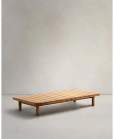 Teakfa kerti dohányzóasztal 70x140 cm Turqueta – Kave Home