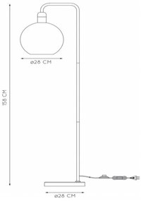 Lucide 34738/01/65 - Állólámpa JULIUS 1xE27/25W/230V