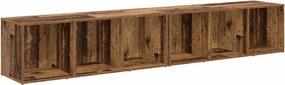 vidaXL TV szekrény garnitúra 2 pcs Öreg fa 37 x 35 x 107cm Faanyag