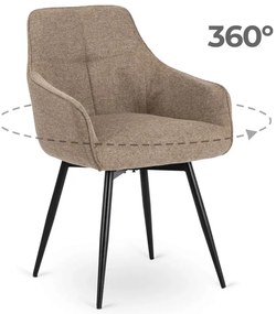 Forgó Étkezőszék Sotét Bézs Színben. LARISA