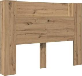 vidaXL Fejtámla polcokkal Artisan tölgy 140 x 17 x 104,5 cm Faanyag