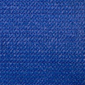 kék négyszögletű HDPE napvitorla 160 g/m² 6x7 m