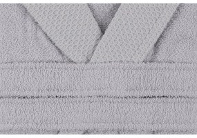 Szürke pamut fürdőköpeny M Cappa – Foutastic