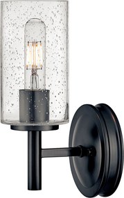 Hinkley lighting klasszikus fali lámpa collier fekete átlátszó elshk-collier1-bx