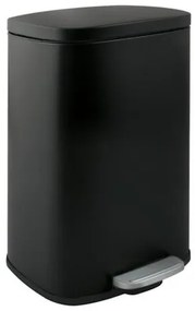 Spirella Spirella pedålos szemetes akira matt fekete acél soft-close 12 l 10.21563