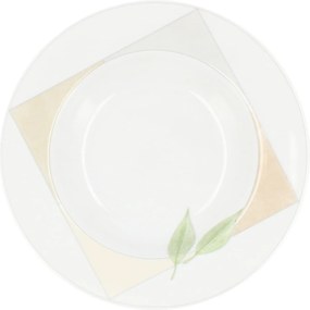 Lubiana Roma Mélytányér Leveshez 1 db 22,5 cm-es Levél Mintás