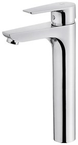 MOFÉM Trend Plus mosdó csaptelep, egykaros, magasított, Click leeresztővel, króm