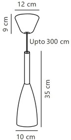 DFTP by Nordlux - Csillár zsinóron PURE 1xE27/40W/230V