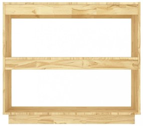 tömör fenyőfa könyvszekrény 80 x 35 x 71 cm