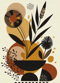 Poszter 40x55cm Geometrikus kertek