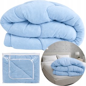 Téli Paplan 150x200cm Kék Meleg Polár Puha Tömör Kivitel