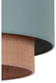 Duolla - Csillár zsinóron BOHO 1xE27/15W/230V átm. 45 cm zöld/barna