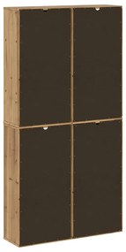 4 db tömörfa fenyőfa oldalsó szekrény ODDA 40x24x79 cm