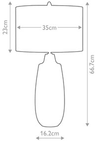 Elstead NEWHAM-TL-L - Asztali lámpa NEWHAM 1xE27/60W/230V