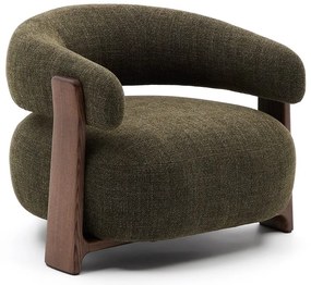 Zöld zsenília fotel Granite – Kave Home