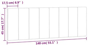 fekete bársony fejtámla párna 140 cm