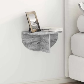 vidaXL Falpolc 2 pcs Szürke Sonoma 38 x 19 x 19 cm Faanyag