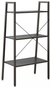 3 szintes fekete állópolc 56 x 35 x 108 cm