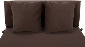 Összecsukható matrac/fotel, 2v1, barna Taupe, PELOS