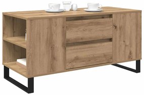 vidaXL Dohányzóasztal Artisan tölgy 102 x 44,5 x 50 cm Faanyag