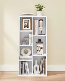 Könyvespolc ENGINE 50x24x106 cm fehér