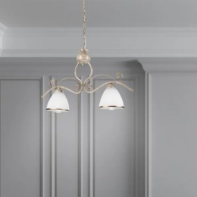 Csillár láncon RETRO 2xE27/60W/230V arany/patinás