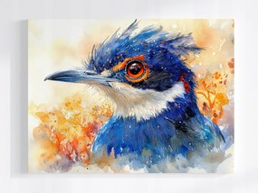 Poszter Kék Madár Akvarell Természet Művészet 100x75