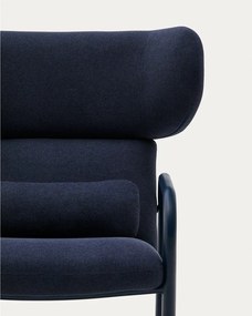 Sötétkék fotel Inari – Kave Home