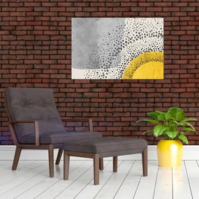 Kép - N⁰3 strand absztrakt festménye (90x60 cm)