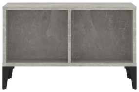 Betonszürke szerelt fa dohányzóasztal 60 x 50 x 36,5 cm