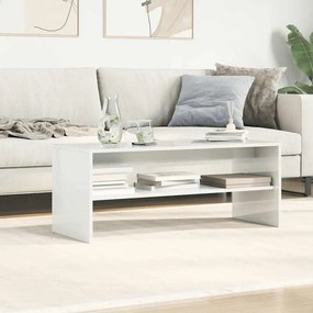 magasfényű fehér forgácslap TV-szekrény 100 x 40 x 40 cm