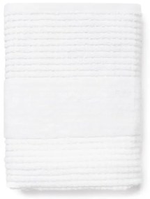 Fehér frottír bio pamut törölköző 50x100 cm Check – JUNA