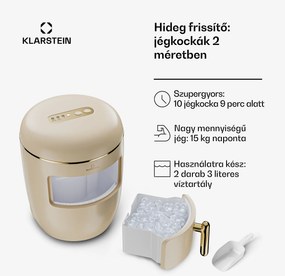Klarstein Passau jégkockakészítő 2 méret 15 kg/24 h Auto-Clean