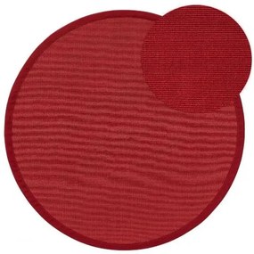 Szizál szőnyeg Sana Red o 150 cm kör alakú