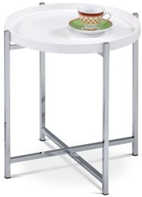 Autronic Lerakóasztal 50x50 cm matt fa fehér 80135-12 WT