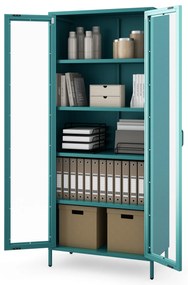 ANGELO vitrin, 800 x 1850 x 450 mm, Modern: tengerkék