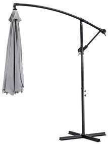 AKRON világosszürke kerti napernyő