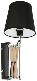 Fali lámpa MITO 1xE27/40W/230V fekete