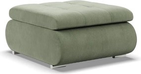 Tokio puff, kordbársony, zöld