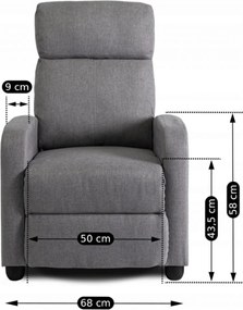 Dönthető fotel DANNY Szürke
