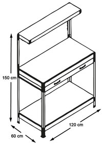 Munkapad garázsba, műhelybe